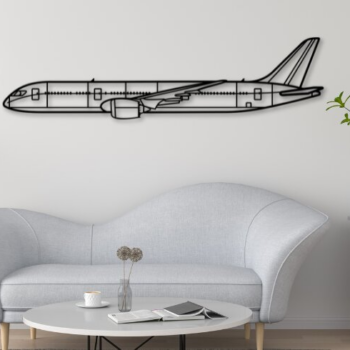 Intra απο ξύλο plywood 3mm-4mm πάχος 787 Airplane Silhouette Δίασταση 15x15 cm INTRAFABR-110317135 - Image 1