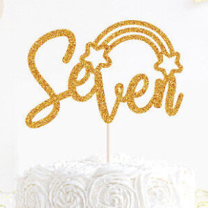 Intra απο ξύλο plywood 3mm-4mm πάχος 7th Birthday Cake Topper Δίασταση 15×15 cm INTRAFABR-73096604
