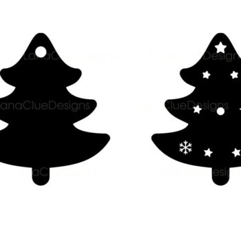 Intra απο ξύλο plywood 3mm-4mm πάχος 8 Ετικέτες χριστουγεννιάτικων δώρων Cut  Δίασταση 15x15 cm INTRAFABR-69567733 - Image 2