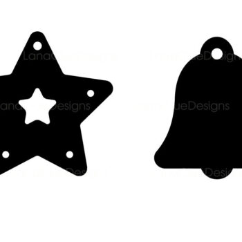 Intra απο ξύλο plywood 3mm-4mm πάχος 8 Ετικέτες χριστουγεννιάτικων δώρων Cut  Δίασταση 15x15 cm INTRAFABR-69567733 - Image 3