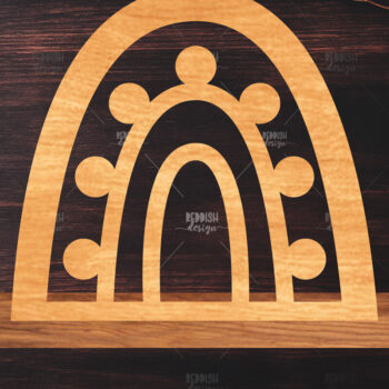 Intra απο ξύλο plywood 3mm-4mm πάχος 8 Rainbow Διακόσμηση σπιτιού Δίασταση 15x15 cm INTRAFABR-122463381 - Image 2