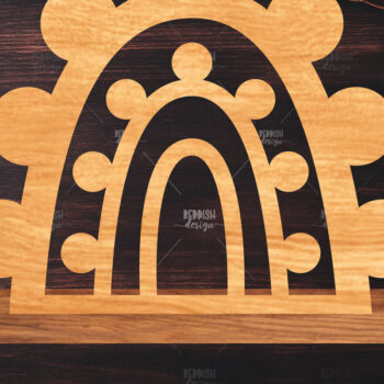 Intra απο ξύλο plywood 3mm-4mm πάχος 8 Rainbow Διακόσμηση σπιτιού Δίασταση 15x15 cm INTRAFABR-122463381 - Image 4