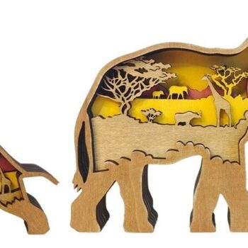 Intra απο ξύλο plywood 3mm-4mm πάχος Χριστουγεννιάτικο Στολίδι 8 Ξύλινα Ζώα Δίασταση 8x8 cm INTRAFABR-53677358 - Image 6