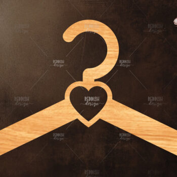 Intra απο ξύλο plywood 3mm-4mm πάχος 9 Βρεφική κρεμάστρα κοπής με λέιζερ Δίασταση 15x15 cm INTRAFABR-118336490 - Image 6