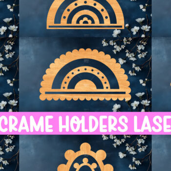 Intra απο ξύλο plywood 3mm-4mm πάχος 9 Στήριγμα Macrame Rainbow Cut  Δίασταση 15x15 cm INTRAFABR-119877910 - Image 1