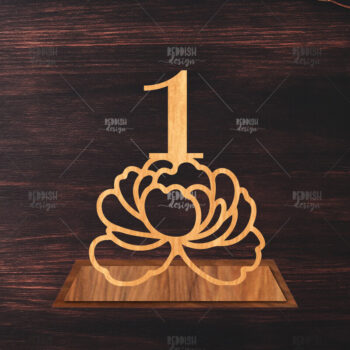 Intra απο ξύλο plywood 3mm-4mm πάχος 9 Αριθμοί Τραπεζιού Γάμου – Δίασταση 15x15 cm INTRAFABR-124833566 - Image 2