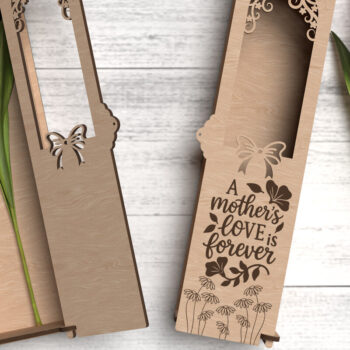 Intra απο ξύλο plywood 3mm-4mm πάχος A Mother's Love Flower Box Δίασταση 15x15 cm INTRAFABR-119418278 - Image 1