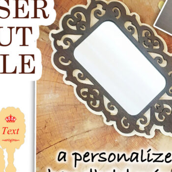 Intra απο ξύλο plywood 3mm-4mm πάχος A Personalized Handheld Mirror, Δίασταση 110x110 cm INTRAFABR-108364242 - Image 1