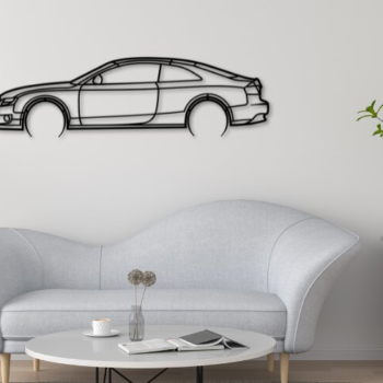 Intra απο ξύλο plywood 3mm-4mm πάχος A5 Car Silhouette, Car Δίασταση 15x15 cm INTRAFABR-109755243 - Image 1