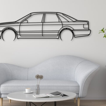 Intra απο ξύλο plywood 3mm-4mm πάχος A6 C4 Car Silhouette Δίασταση 15x15 cm INTRAFABR-110155184 - Image 1