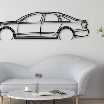 Intra απο ξύλο plywood 3mm-4mm πάχος A6 C7 Lsaer Cut Car Silhouette Δίασταση 15x15 cm INTRAFABR-110249480 - Image 1