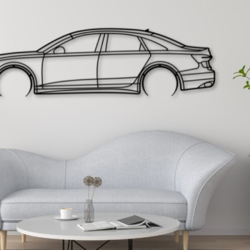 Intra απο ξύλο plywood 3mm-4mm πάχος A6 C8 Car Silhouette Δίασταση 15x15 cm INTRAFABR-110249560 - Image 1