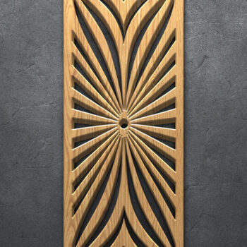 Intra απο ξύλο plywood 3mm-4mm πάχος Αφηρημένα Floral γεωμετρικά πάνελ Δίασταση 13x13 cm INTRAFABR-122880145 - Image 4