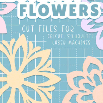 Intra απο ξύλο plywood 3mm-4mm πάχος Αφηρημένη κοπή χαρτιού με λέιζερ λουλουδιών Δίασταση 7x7 cm INTRAFABR-121268929 - Image 1