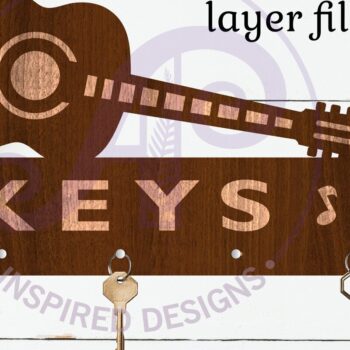 Intra απο ξύλο plywood 3mm-4mm πάχος Σχέδια κλειδαριάς ακουστικής κιθάρας Δίασταση 12x12 cm INTRAFABR-123118091 - Image 2