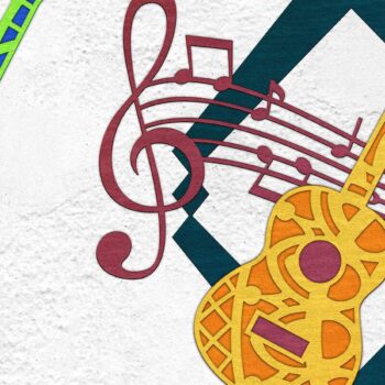 Intra απο ξύλο plywood 3mm-4mm πάχος Κιθάρα ακουστικών κυμάτων και μουσική Δίασταση 30x30 cm INTRAFABR-34672355 - Image 5