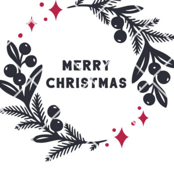 Intra απο ξύλο plywood 3mm-4mm πάχος Ακρυλική στρογγυλή ταμπέλα Merry Christmas Δίασταση 6x6 cm INTRAFABR-19995197 - Image 3