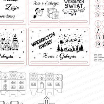 Intra απο ξύλο plywood 3mm-4mm πάχος Advent Calendar Δίασταση 4x4 cm INTRAFABR-78183783 - Image 5