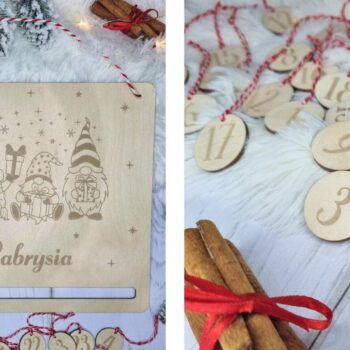 Intra απο ξύλο plywood 3mm-4mm πάχος Advent Calendar Δίασταση 4x4 cm INTRAFABR-78183783 - Image 6