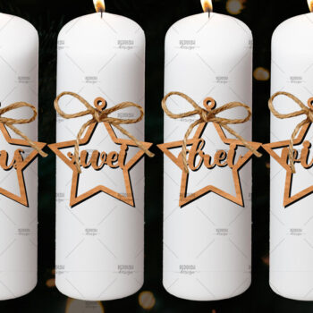 Intra απο ξύλο plywood 3mm-4mm πάχος Advent Numbers, Number Pendants Δίασταση 4x4 cm INTRAFABR-106524272 - Image 1