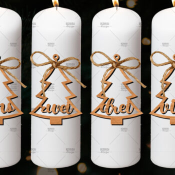 Intra απο ξύλο plywood 3mm-4mm πάχος Advent Numbers, Number Pendants Δίασταση 4x4 cm INTRAFABR-106524283 - Image 1