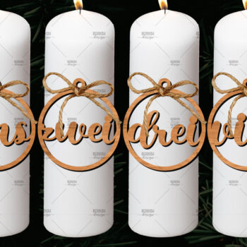 Intra απο ξύλο plywood 3mm-4mm πάχος Advent Numbers, Number Pendants Δίασταση 4x4 cm INTRAFABR-106524357 - Image 1