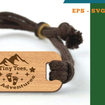 Intra απο ξύλο plywood 3mm-4mm πάχος Βραχιόλι Adventures Cut  Δίασταση 5x5 cm INTRAFABR-118735840 - Image 1