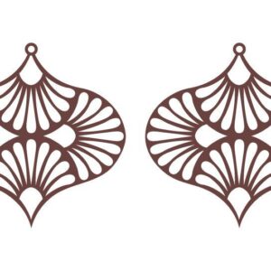 Intra απο ξύλο plywood 3mm-4mm πάχος Αφρικανικά σκουλαρίκια, , κοσμήματα Δίασταση 3x3 cm INTRAFABR-36754359