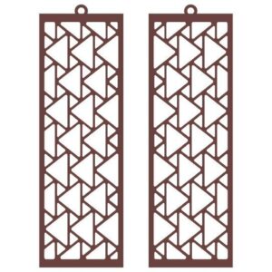 Intra απο ξύλο plywood 3mm-4mm πάχος Αφρικανικά σκουλαρίκια, , κοσμήματα Δίασταση 3x3 cm INTRAFABR-36754365