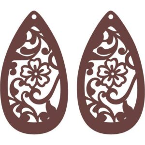 Intra απο ξύλο plywood 3mm-4mm πάχος Αφρικανικά σκουλαρίκια, , κοσμήματα Δίασταση 3x3 cm INTRAFABR-36754398