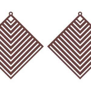 Intra απο ξύλο plywood 3mm-4mm πάχος Αφρικανικά σκουλαρίκια, , κοσμήματα Δίασταση 3x3 cm INTRAFABR-36754251