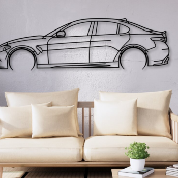 Intra απο ξύλο plywood 3mm-4mm πάχος Alfa Giulia Car Silhouette Δίασταση 15x15 cm INTRAFABR-113403872 - Image 1