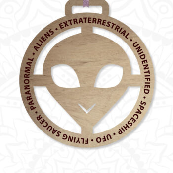 Intra απο ξύλο plywood 3mm-4mm πάχος Alien Στολίδι για Δίασταση 8x8 cm INTRAFABR-22134268 - Image 4