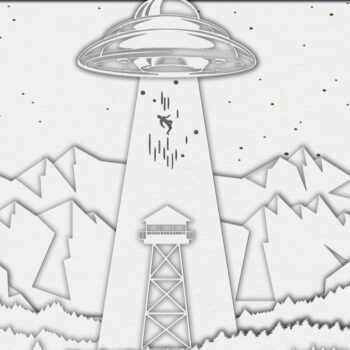 Intra απο ξύλο plywood 3mm-4mm πάχος Απαγωγή UFO από εξωγήινους Δίασταση 15x15 cm INTRAFABR-17172595 - Image 3