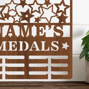 Intra απο ξύλο plywood 3mm-4mm πάχος Κάτοχος μεταλλίου All Stars Δίασταση 34x34 cm INTRAFABR-66503921