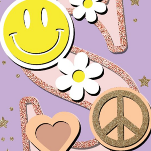 Intra απο ξύλο plywood 3mm-4mm πάχος Alphabet 3D Daisy Groovy Δίασταση 15×15 cm INTRAFABR-85774374