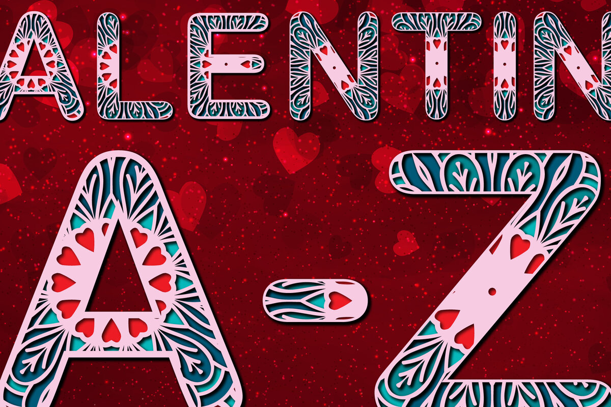 Intra απο ξύλο plywood 3mm-4mm πάχος Αγίου Βαλεντίνου με γράμματα αλφάβητου α έως ω Δίασταση 15x15 cm INTRAFABR-23677455