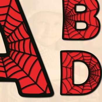 Intra απο ξύλο plywood 3mm-4mm πάχος Alphabet a-Z /Paper Cut MEGA Δίασταση 15x15 cm INTRAFABR-38254512 - Image 4