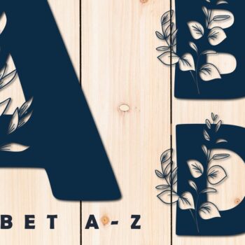 Intra απο ξύλο plywood 3mm-4mm πάχος Alphabet a-Z /Paper Cut MEGA Δίασταση 15x15 cm INTRAFABR-38254512 - Image 13