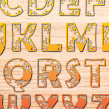 Intra απο ξύλο plywood 3mm-4mm πάχος Cut Alphabet a-z με λέιζερ/χαρτί Δίασταση 15x15 cm INTRAFABR-29765072 - Image 2