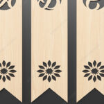 Intra απο ξύλο plywood 3mm-4mm πάχος κοπής με λέιζερ σελιδοδείκτης Alphabet Δίασταση 10×20 cm INTRAFABR-69533000