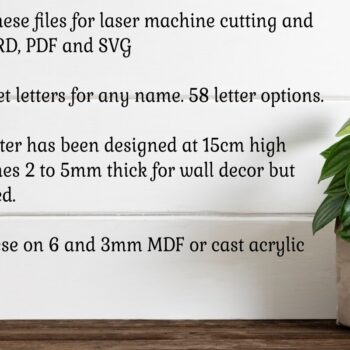 Intra απο ξύλο plywood 3mm-4mm πάχος Alphabet Bunting Banner Flags  Δίασταση 30x20 cm INTRAFABR-98676439 - Image 5