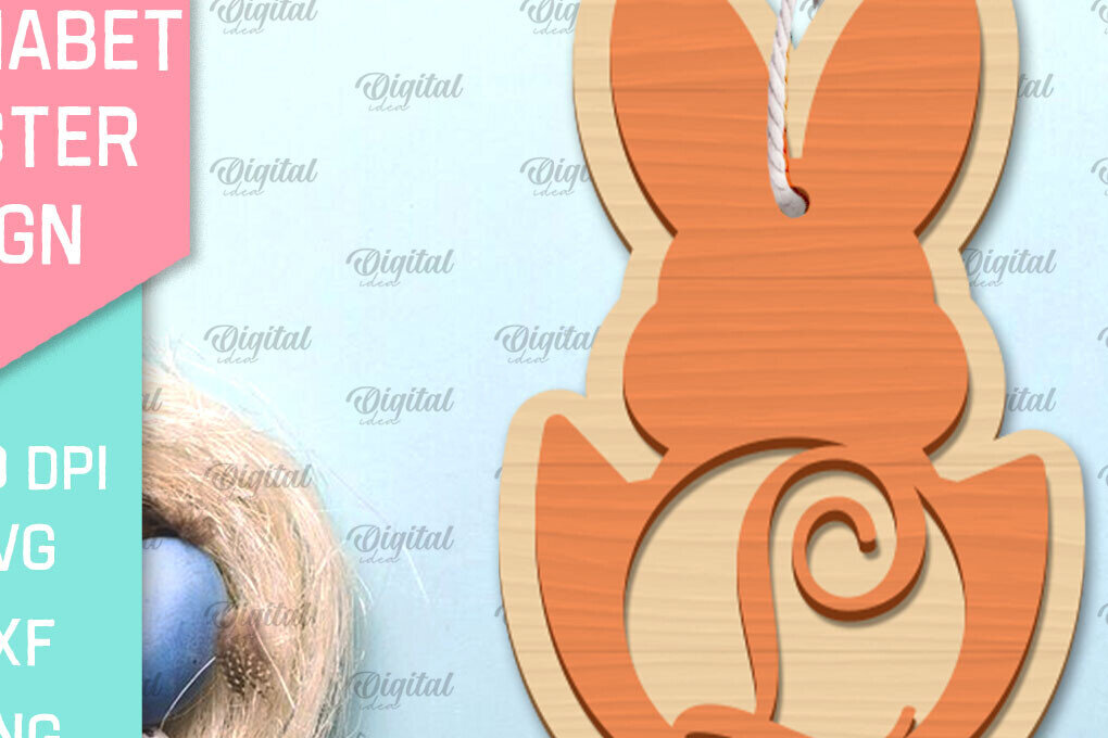 Intra απο ξύλο plywood 3mm-4mm πάχος αλφάβητο Πασχαλινό σημάδι. Γράμμα Λ Δίασταση 15x15 cm INTRAFABR-91053211