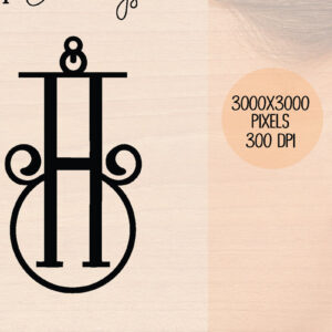 Intra απο ξύλο plywood 3mm-4mm πάχος Ξύλινο σκουλαρίκι Alphabet H Δίασταση 3000x3000 cm INTRAFABR-121777762