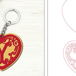 Intra απο ξύλο plywood 3mm-4mm πάχος Alphabet Keychain  Letter Y Δίασταση 6x6 cm INTRAFABR-99755619