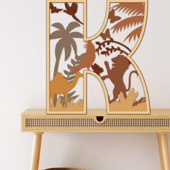 Intra απο ξύλο plywood 3mm-4mm πάχος πολλαπλών επιπέδων αλφάβητου Δίασταση 15x15 cm INTRAFABR-22143462 - Image 6