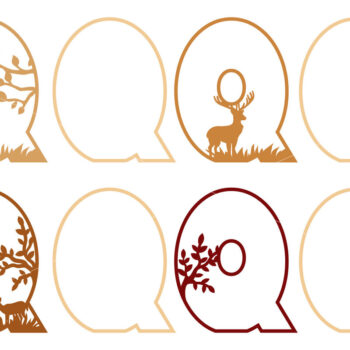 Intra απο ξύλο plywood 3mm-4mm πάχος πολλαπλών επιπέδων αλφάβητου Δίασταση 15x15 cm INTRAFABR-22143462 - Image 8