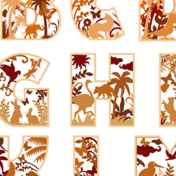 Intra απο ξύλο plywood 3mm-4mm πάχος πολλαπλών επιπέδων αλφάβητου Δίασταση 15x15 cm INTRAFABR-22143462 - Image 9