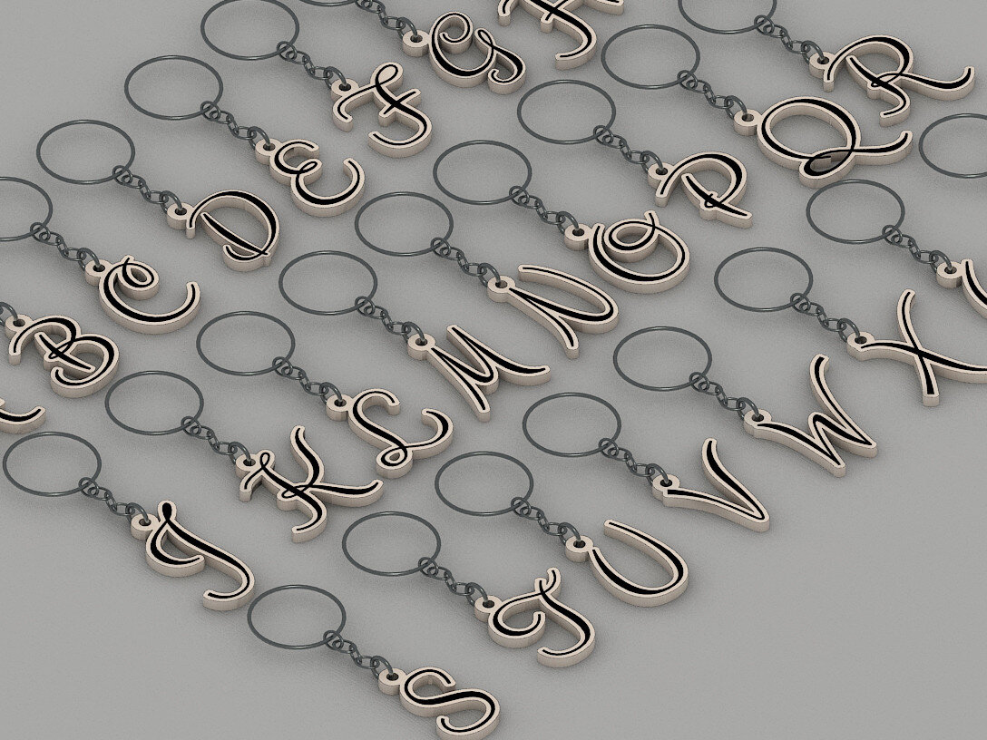 Intra απο ξύλο plywood 3mm-4mm πάχος Alphabet - Μπρελόκ ABC Δίασταση 6x6 cm INTRAFABR-54366518