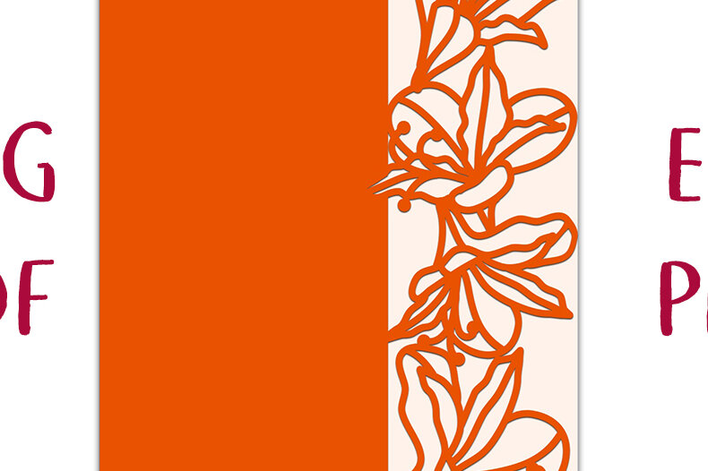 Intra απο ξύλο plywood 3mm-4mm πάχος Κάρτα λουλουδιών Alstroemeria Δίασταση 7x5 cm INTRAFABR-4934915